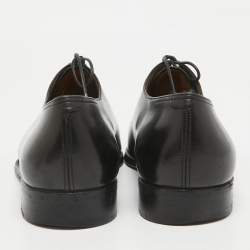 Berluti Black Leather Lace Up Loafers Size 40.5