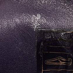 Berluti Navy Blue Suede Penny Loafers Size 41