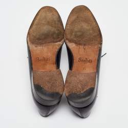 Berluti Black Galet Leather Alessandro Oxfords Size 41