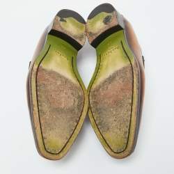 Berluti Tan Leather Andy Penny Loafers Size 38