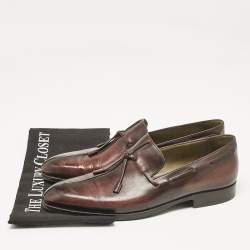 Berluti Brown Leather Slip On Derby Size 41.5