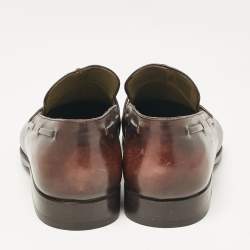 Berluti Brown Leather Slip On Derby Size 41.5