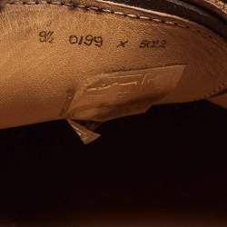 Berluti Brown Brogue Leather Lace Up Oxfords Size 43.5