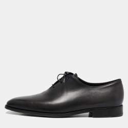 Berluti Black Leather Alessandro Démesure Oxfords Size 43