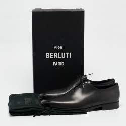 Berluti Black Leather Alessandro Démesure Oxfords Size 43