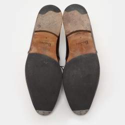Berluti Brown Leather Perforated Lace Up Derby Size 43