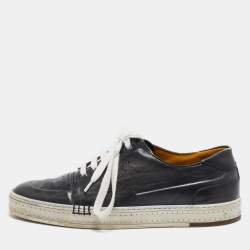 Berluti Grey Ombre Leather Playtime Palermo Sneakers Size 42.5