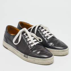 Berluti Grey Ombre Leather Playtime Palermo Sneakers Size 42.5