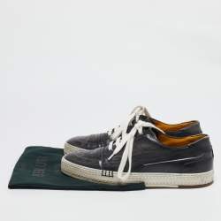 Berluti Grey Ombre Leather Playtime Palermo Sneakers Size 42.5