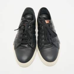 Berluti Black/Brown Leather Playtime Low Top Sneakers Size 42.5