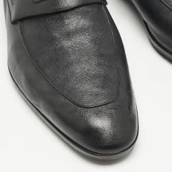 Berluti Black Leather Penny Loafers Size 42.5