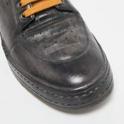 Berluti Two Tone Leather Playtime High Top Sneakers Size 43