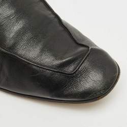 Pre Owned Berluti Black Leather Lorenzo Slip On Loafers Size 44.5