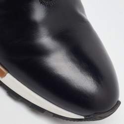 Pre Owned Berluti Black Leather Fast Track Low Top Sneakers Size 46