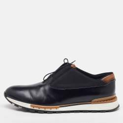 Berluti Black Leather Fast Track Low Top Sneakers Size 46