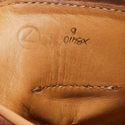 Pre Owned Berluti Brown Scritto Leather Playtime Low Top Sneakers Size 43