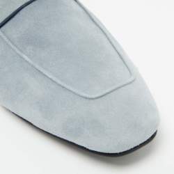 Pre Owned Berluti Blue Suede Rimini  Penny Loafers Size 42