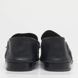 Pre Owned Berluti Brown Leather Lorenzo Slip On Loafers Size 44.5