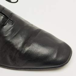 Pre Owned Berluti Black Leather Lace Up Oxfords Size 42