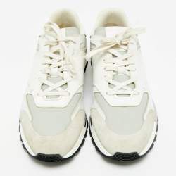 Pre Owned Berluti Tricolor Suede and Leather run track Lace Up Sneakers Size 42