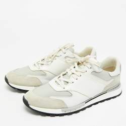 Pre Owned Berluti Tricolor Suede and Leather run track Lace Up Sneakers Size 42