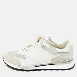 Pre Owned Berluti Tricolor Suede and Leather run track Lace Up Sneakers Size 42