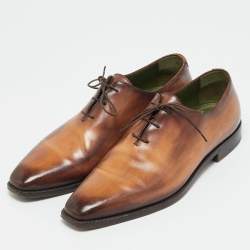 مملوكة مسبقًا Berluti Alessandro Démesure Size 41.5 Brown Leather Oxfords