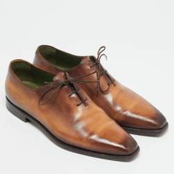 مملوكة مسبقًا Berluti Alessandro Démesure Size 41.5 Brown Leather Oxfords