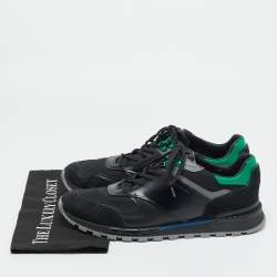 مملوكة مسبقًا Berluti run track Size 43 Tricolor Leather and Suede Lace Up Sneakers