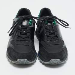 مملوكة مسبقًا Berluti run track Size 43 Tricolor Leather and Suede Lace Up Sneakers