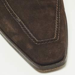 Pre Owned حذاء لوفرز بيرلوتي بيني جلد أسود مقاس 42.5