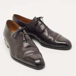 Pre Owned Berluti Size 43.5 Black Leather Derby