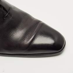 Pre Owned Berluti Size 43.5 Black Leather Derby