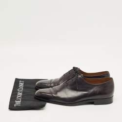 Pre Owned Berluti Size 43.5 Black Leather Derby