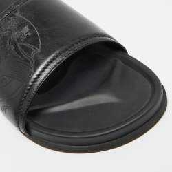 مملوكة مسبقًا Berluti Size 43 Black Leather Flat Slide