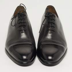 Pre Owned Berluti Size 42.5 Black Leather Derby