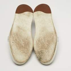 مملوكة مسبقًا حذاء رياضي بيرلوتي جلد انزلاقي بني مقاس 42