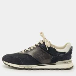 مملوكة مسبقًا Berluti run track Size 42.5 Tricolor Leather and Suede Lace Up Sneakers