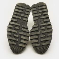 Pre Owned Berluti run track Size 42.5 Tricolor Leather and Suede Lace Up Sneakers