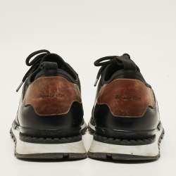 Pre Owned Berluti Fast Track Size 44 Black Canvas and Leather Low Top Sneakers