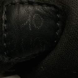 Pre Owned Berluti Fast Track Size 44 Black Canvas and Leather Low Top Sneakers