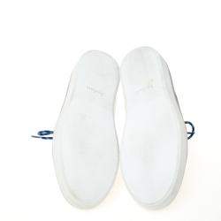 Pre Owned Berluti Blue Leather Lace Up Sneakers Size 41.5