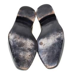 Pre Owned Berluti Black Leather Penny Loafers Size 42.5