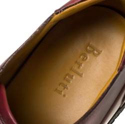 Pre Owned Berluti Brown Ombre Leather Playtime Low Top Sneakers Size 42