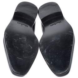 Pre Owned Berluti Black Leather Derby Size 40.5