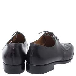 Pre Owned Berluti Black Leather Derby Size 40.5