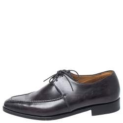 Pre Owned Berluti Black Leather Derby Size 40.5