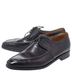 Pre Owned Berluti Black Leather Derby Size 40.5