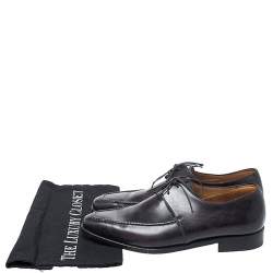 Pre Owned Berluti Black Leather Derby Size 40.5