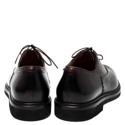 Berluti Black Leather Lace Up Oxfords Size 42